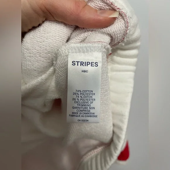 Hudson’s Bay Stripes Cropped Hoody - Picture 4 of 10